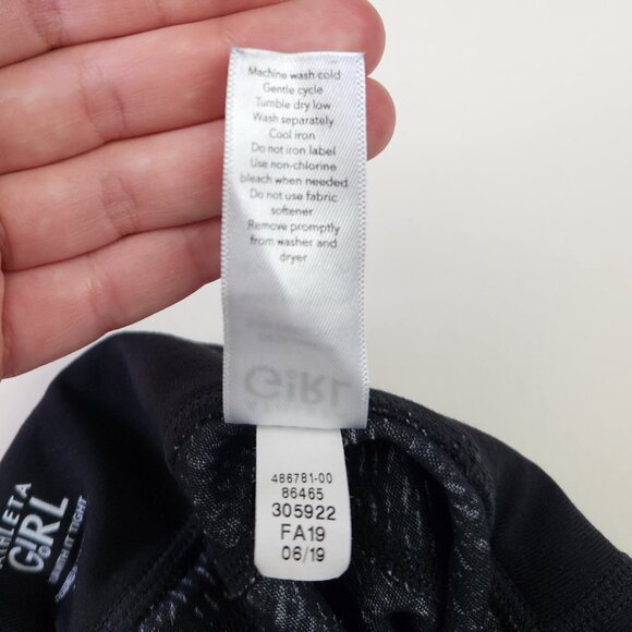 Athleta Girl Patterned Run With It Tights Leggings sz L/12 - Picture 9 of 9